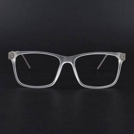 Eyejack Rush Matt Transparent Square Eyeglasses for Men & Women (1001FCL1452-C12)