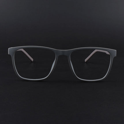 Eyejack Rush Grey Square Eyeglasses for Men & Women (1010FCL1459-C11)
