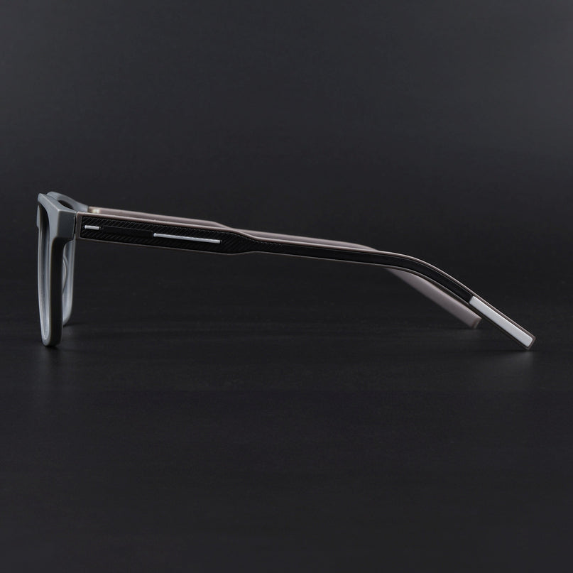 Eyejack Rush Grey Square Eyeglasses for Men & Women (1010FCL1459-C11)