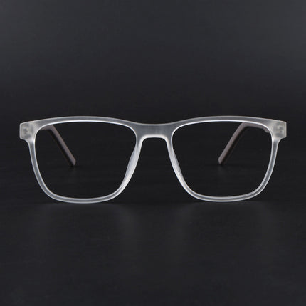 Eyejack Rush Matt Transparent Square Eyeglasses for Men & Women (1010FCL1460-C12)