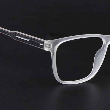 Eyejack Rush Matt Transparent Square Eyeglasses for Men & Women (1010FCL1460-C12)