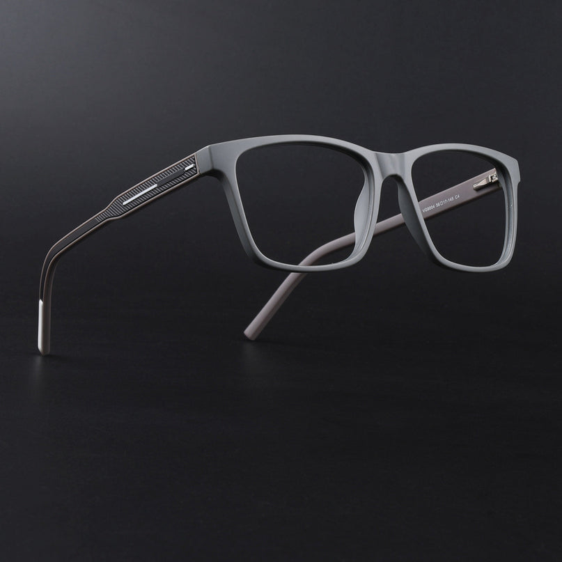 Eyejack Rush Grey Square Eyeglasses for Men & Women (1001FCL1451-C11)