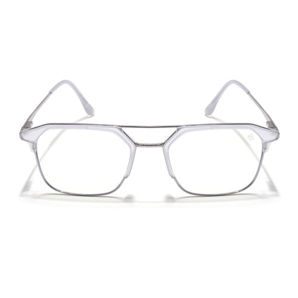 Eyejack Turbo Matt Transparent Wayfarer Eyeglasses for Men & Women (95001FCL1449-C6)