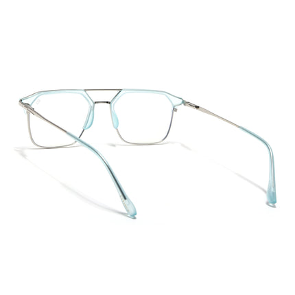 Eyejack Turbo Sky Blue Wayfarer Eyeglasses for Men & Women (95001FCL1450-C7)