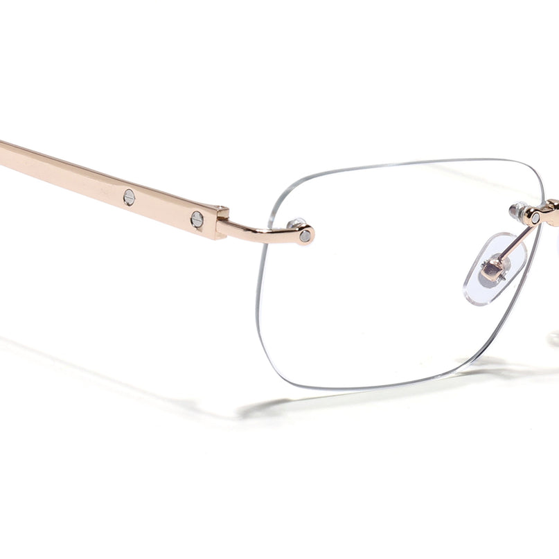Rayn | Golden Rimless Eyeglasses | Golden Frame - FMG7677