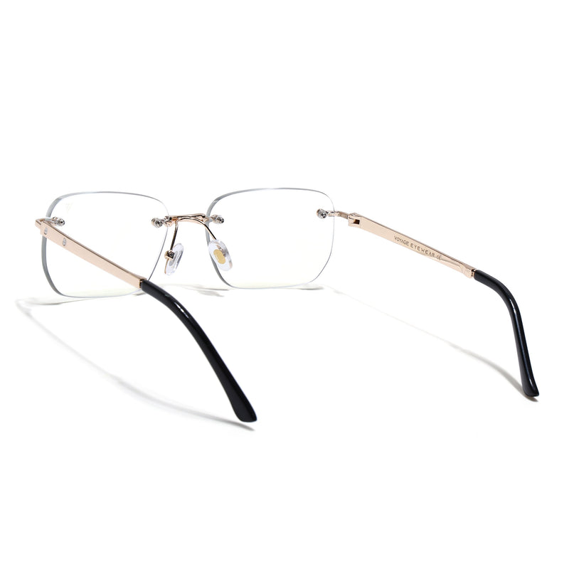 Rayn | Golden Rimless Eyeglasses | Golden Frame - FMG7677