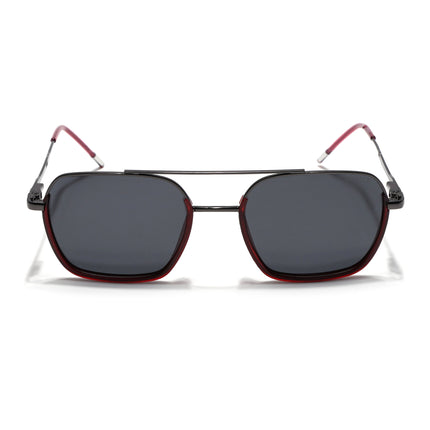Eyejack Red & Grey Wayfarer Polarized Sunglasses for Men & Women (2508PCL1531)