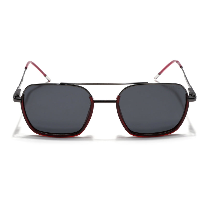 Eyejack Red & Grey Wayfarer Polarized Sunglasses for Men & Women (2508PCL1531)