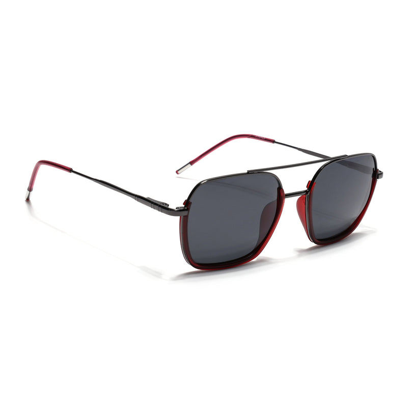 Eyejack Red & Grey Wayfarer Polarized Sunglasses for Men & Women (2508PCL1531)