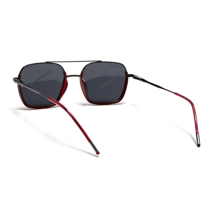 Eyejack Red & Grey Wayfarer Polarized Sunglasses for Men & Women (2508PCL1531)