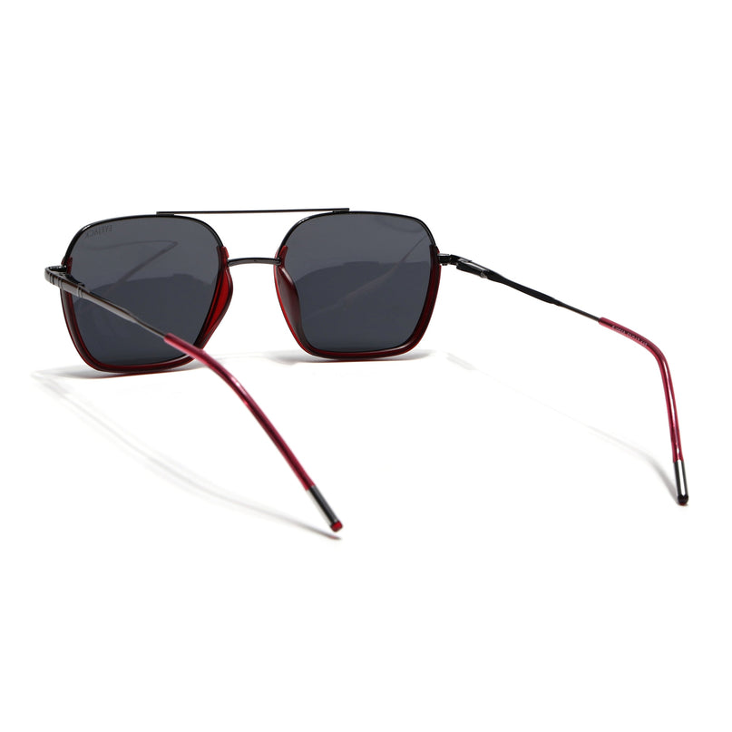 Eyejack Red & Grey Wayfarer Polarized Sunglasses for Men & Women (2508PCL1531)