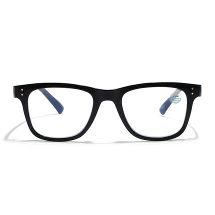 Mikael Anzel | Shine Black Wayfarer | Blue Light Protection Reading Eyeglasses