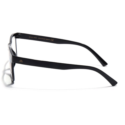 Mikael Anzel | Shine Black Wayfarer | Blue Light Protection Reading Eyeglasses