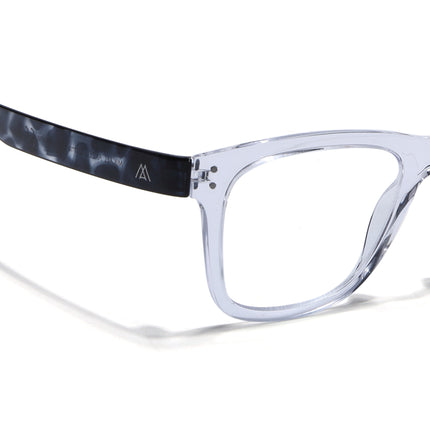 Mikael Anzel | Transparent Wayfarer | Blue Light Protection Reading Eyeglasses
