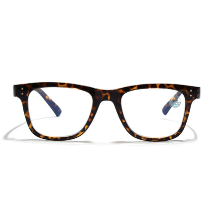Mikael Anzel | Demi Brown Wayfarer | Blue Light Protection Reading Eyeglasses