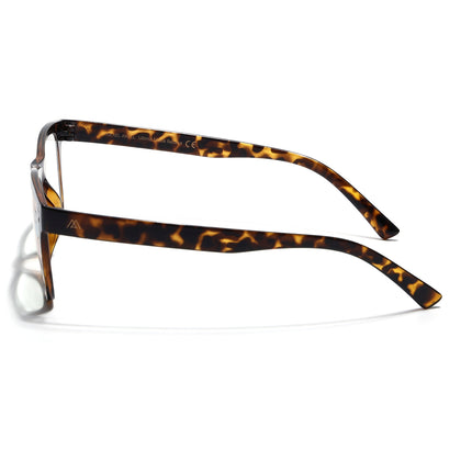 Mikael Anzel | Demi Brown Wayfarer | Blue Light Protection Reading Eyeglasses