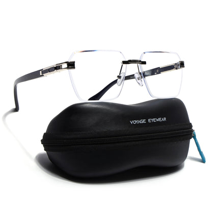 Voyage Rimless Square Eyeglasses for Men & Women - MG5160-C1