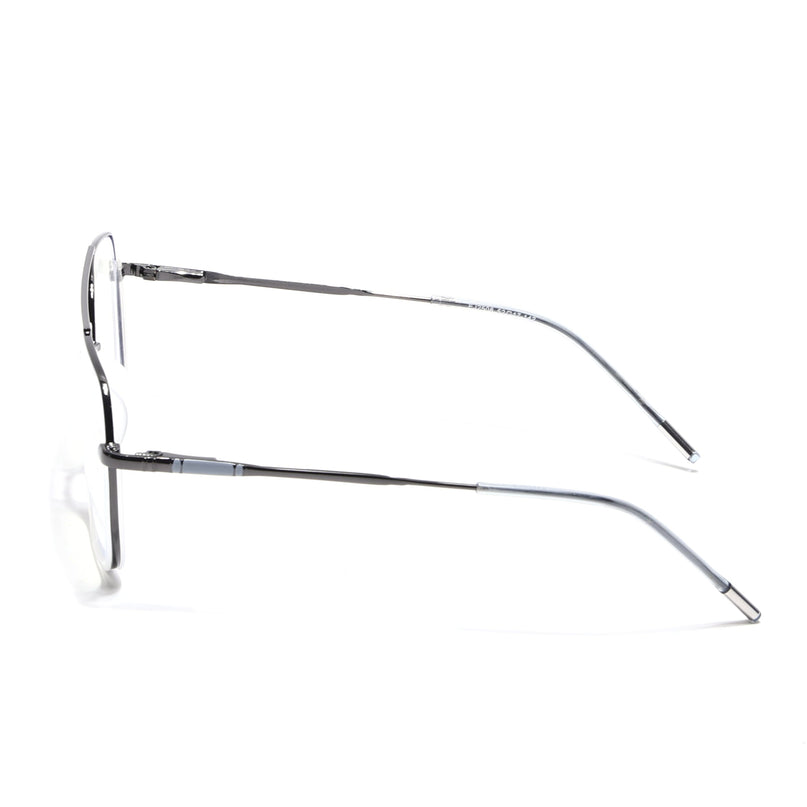 Eyejack Transparent & Grey Wayfarer Eyeglasses for Men & Women (2508FCL1613-C7)