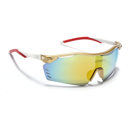 Drift Sunglasses (Multicolor Lens | Golden Frame - MG5779)