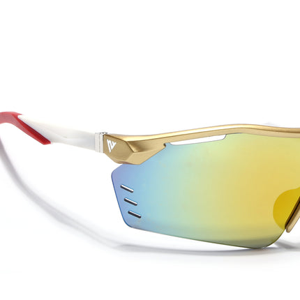 Drift Sunglasses (Multicolor Lens | Golden Frame - MG5779)