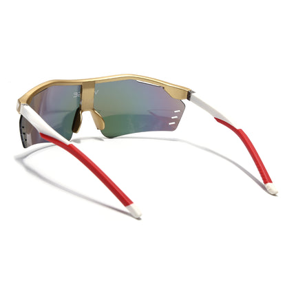 Drift Sunglasses (Multicolor Lens | Golden Frame - MG5779)