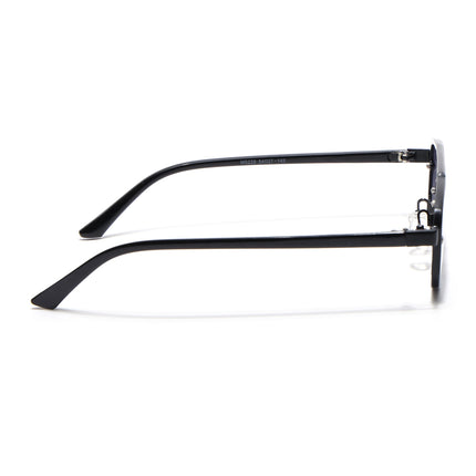 JetSet | Black Rectangle Sunglasses for Men & Women | Grey & Clear Lens - MG6838