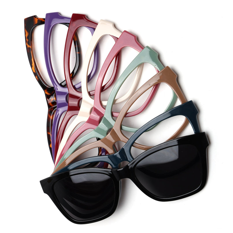 Voyage Black Cateye Eyeglasses for Men & Women (K054FMG7585-C1)