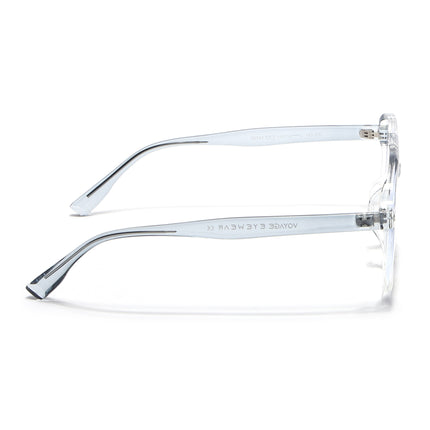 Voyage Light Blue & Clear Wayfarer Eyeglasses for Men & Women - MG4376-C4