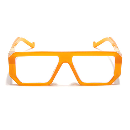 Voyage Goat Orange Wayfarer Eyeglasses for Men & Women - MG4645-C2