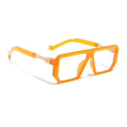 Voyage Goat Orange Wayfarer Eyeglasses for Men & Women - MG4645-C2