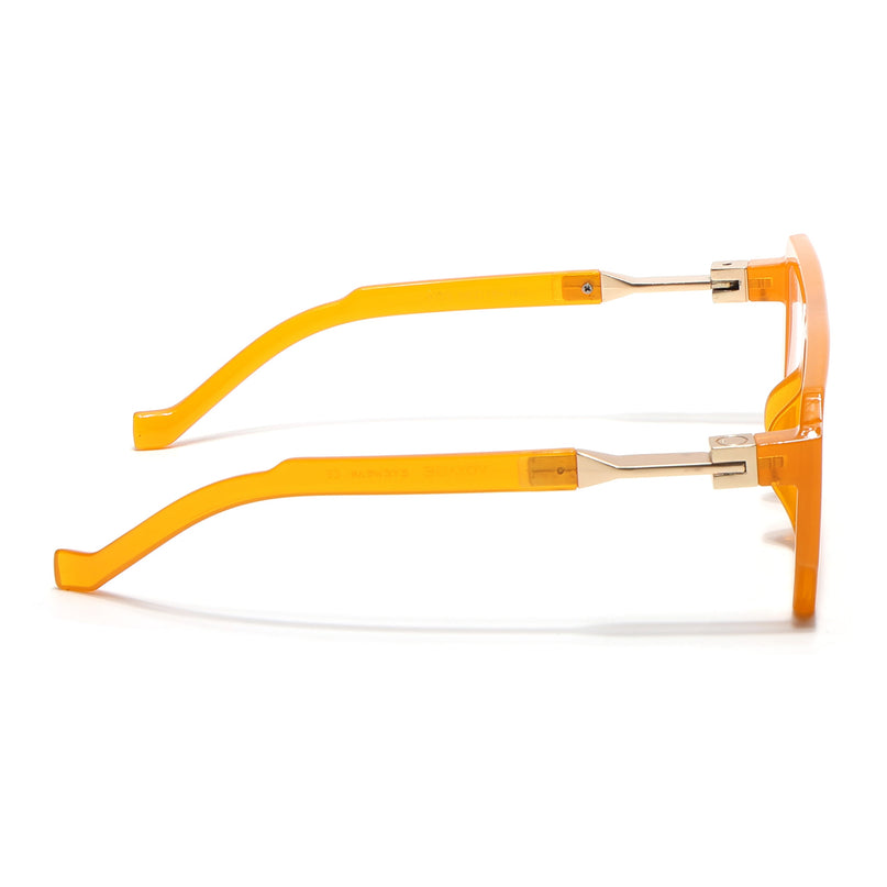Voyage Goat Orange Wayfarer Eyeglasses for Men & Women - MG4645-C2