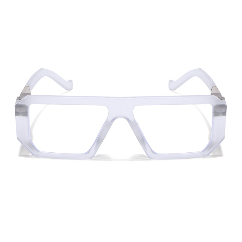 Voyage Goat Transparent Wayfarer Eyeglasses for Men & Women - MG4643-C3