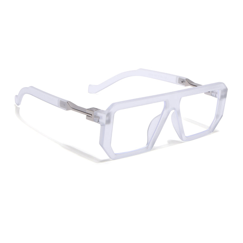 Voyage Goat Transparent Wayfarer Eyeglasses for Men & Women - MG4643-C3