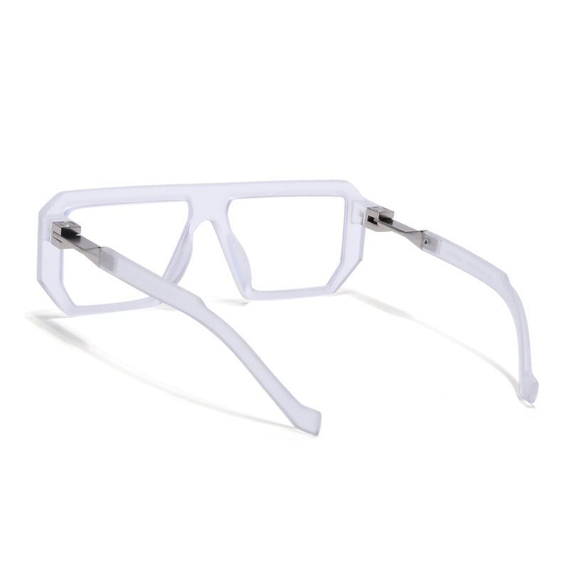 Voyage Goat Transparent Wayfarer Eyeglasses for Men & Women - MG4643-C3