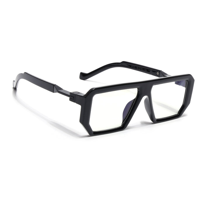 Voyage Black Wayfarer Eyeglasses for Men & Women - MG4196