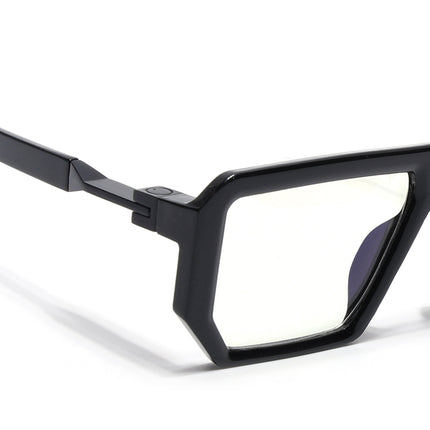 Voyage Black Wayfarer Eyeglasses for Men & Women - MG4196