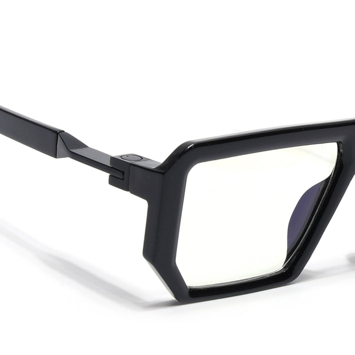 Voyage Black Wayfarer Eyeglasses for Men & Women - MG4196