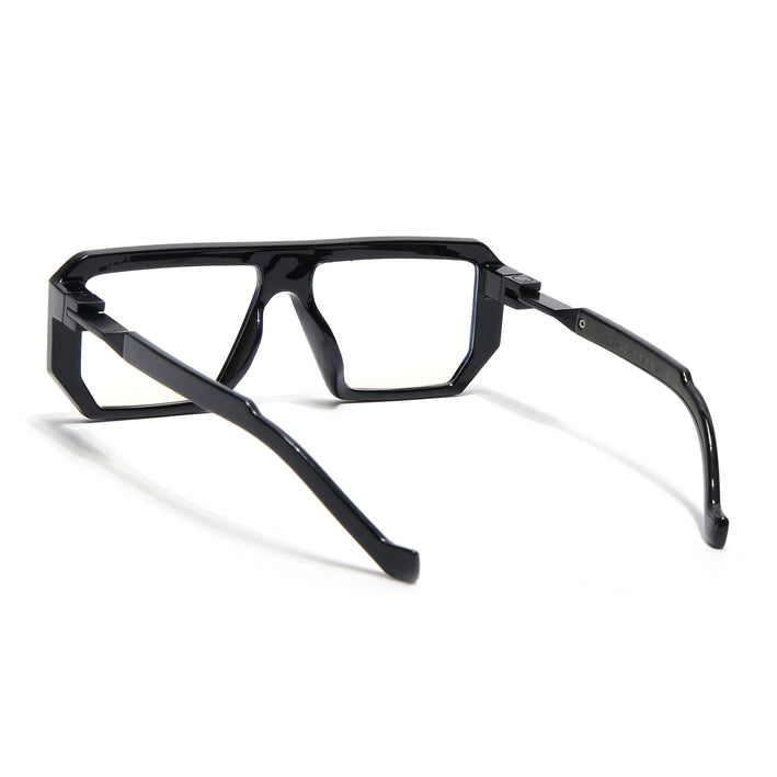 Voyage Black Wayfarer Eyeglasses for Men & Women - MG4196