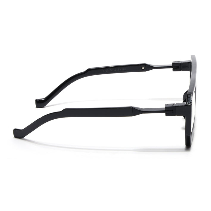 Voyage Black Wayfarer Eyeglasses for Men & Women - MG4196