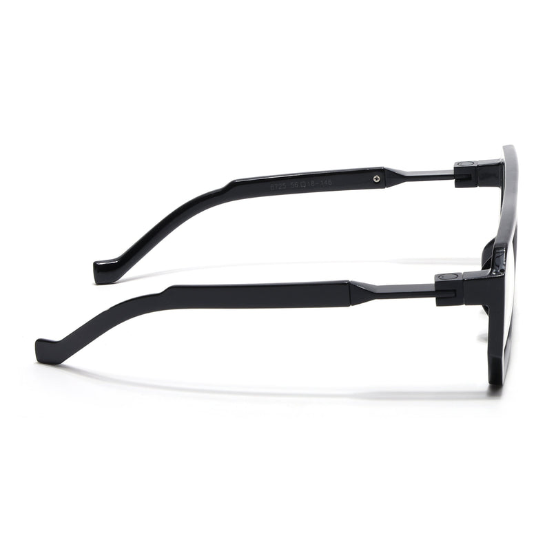 Voyage Black Wayfarer Eyeglasses for Men & Women - MG4196