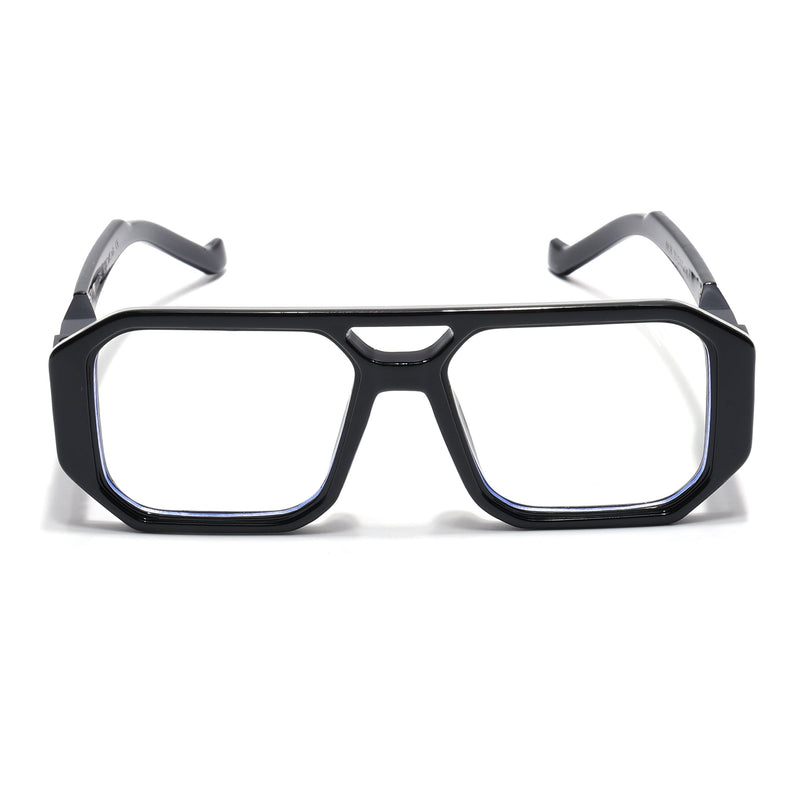 Voyage Goat Shine Black Wayfarer Eyeglasses for Men & Women - MG5070-C1