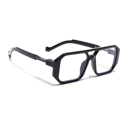 Voyage Goat Shine Black Wayfarer Eyeglasses for Men & Women - MG5070-C1