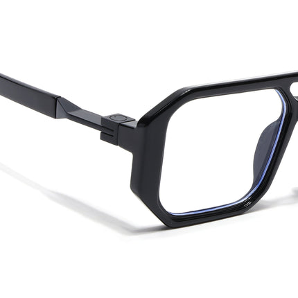Voyage Goat Shine Black Wayfarer Eyeglasses for Men & Women - MG5070-C1