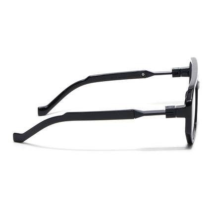 Voyage Goat Shine Black Wayfarer Eyeglasses for Men & Women - MG5070-C1