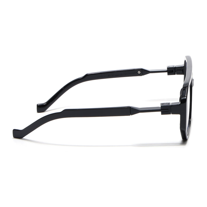 Voyage Goat Shine Black Wayfarer Eyeglasses for Men & Women - MG5070-C1