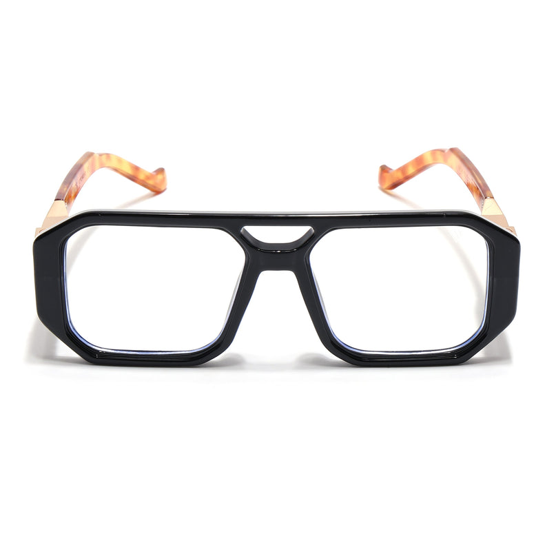 Voyage Goat Black Wayfarer Eyeglasses for Men & Women - MG5072-C3