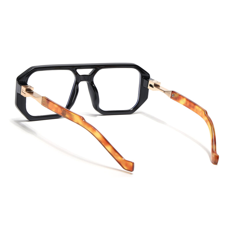 Voyage Goat Black Wayfarer Eyeglasses for Men & Women - MG5072-C3