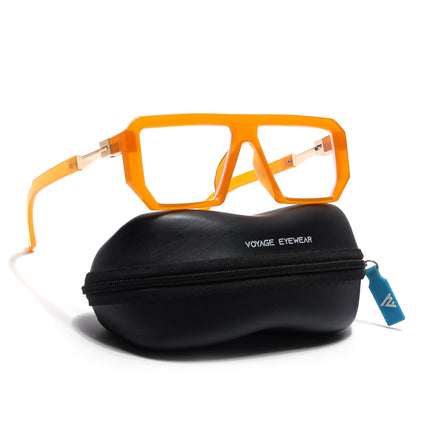 Voyage Goat Orange Wayfarer Eyeglasses for Men & Women - MG4645-C2