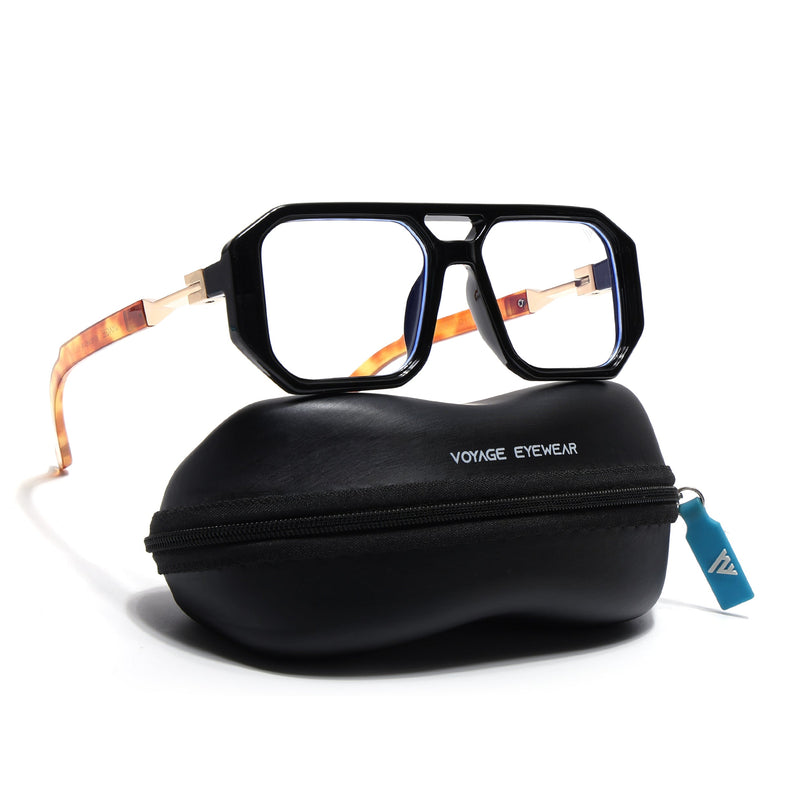 Voyage Goat Black Wayfarer Eyeglasses for Men & Women - MG5072-C3