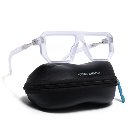 Voyage Goat Transparent Wayfarer Eyeglasses for Men & Women - MG4643-C3